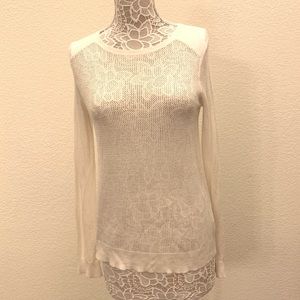 BB Dakota White Knit Sweater